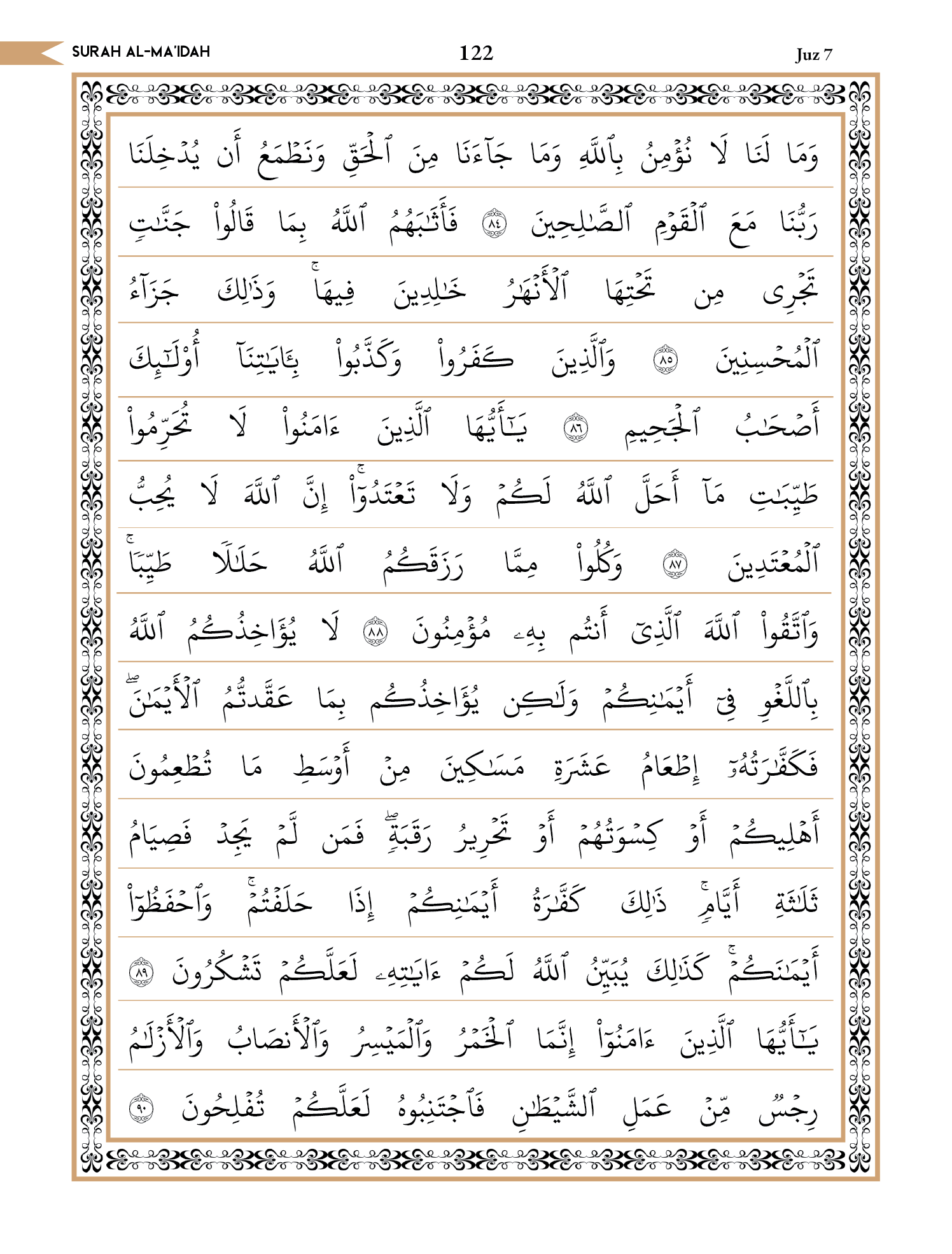 Quran Page 122